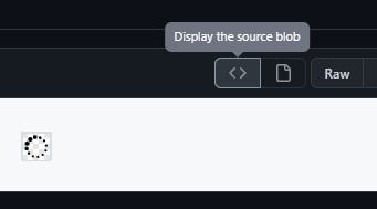 Display the source blobをクリック